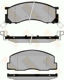 PA846 Sada brzdových destiček, kotoučová brzda Brake ENGINEERING