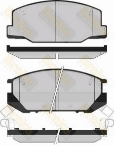 PA851 Sada brzdových destiček, kotoučová brzda Brake ENGINEERING