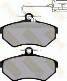 PA872 Sada brzdových destiček, kotoučová brzda Brake ENGINEERING