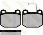 PA937 Sada brzdových destiček, kotoučová brzda Brake ENGINEERING