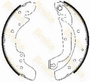 SH2486 Sada brzdových čelistí Brake ENGINEERING