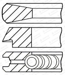 08-108000-10 Sada pístních kroužků GOETZE ENGINE