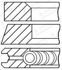 08-422300-00 Sada pístních kroužků GOETZE ENGINE