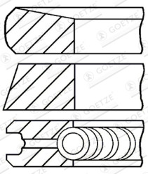 08-422400-00 Sada pístních kroužků GOETZE ENGINE