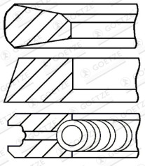 08-427400-00 Sada pístních kroužků Goetze Diamond Coated® GOETZE ENGINE