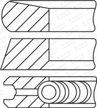 08-435207-00 Sada pístních kroužků CarboGlide® GOETZE ENGINE