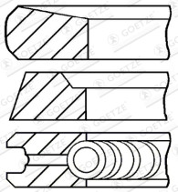 08-436100-00 Sada pístních kroužků GOETZE ENGINE