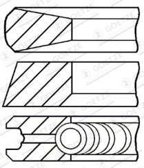 08-436700-00 Sada pístních kroužků LKZ-Ring® GOETZE ENGINE