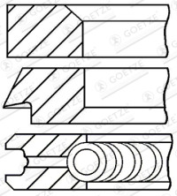 08-437000-00 Sada pístních kroužků GOETZE ENGINE