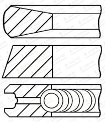 08-446400-00 Sada pístních kroužků GOETZE ENGINE