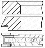 08-446900-00 Sada pístních kroužků GOETZE ENGINE