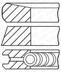 08-447400-00 Sada pístních kroužků GOETZE ENGINE