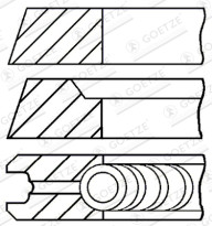 08-501800-00 Sada pístních kroužků GOETZE ENGINE