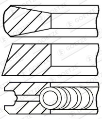 08-704500-00 Sada pístních kroužků GOETZE ENGINE