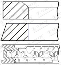 08-785500-00 Sada pístních kroužků GOETZE ENGINE