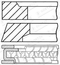 08-786800-00 Sada pístních kroužků GOETZE ENGINE