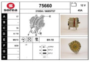 75660 EAI alternátor 75660 EAI