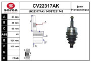 CV22317AK Sada kloubů, hnací hřídel EAI