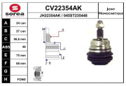 CV22354AK Sada kloubů, hnací hřídel EAI