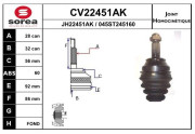 CV22451AK Sada kloubů, hnací hřídel EAI