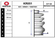 KR051 EAI manżeta hnacieho hriadeľa - opravná sada KR051 EAI