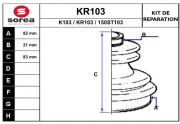 KR103 EAI manżeta hnacieho hriadeľa - opravná sada KR103 EAI