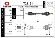 T29151 EAI hnací hriadeľ T29151 EAI