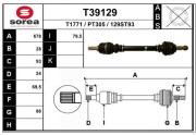 T39129 EAI hnací hriadeľ T39129 EAI