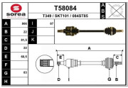 T58084 EAI hnací hriadeľ T58084 EAI