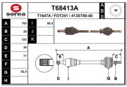 T68413A EAI hnací hriadeľ T68413A EAI