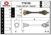 T78159 EAI hnací hriadeľ T78159 EAI