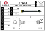 T78352 EAI hnací hriadeľ T78352 EAI