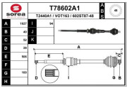 T78602A1 EAI hnací hriadeľ T78602A1 EAI