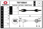 T97109A1 EAI hnací hriadeľ T97109A1 EAI