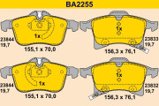 BA2255 Sada brzdových destiček, kotoučová brzda BARUM