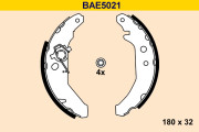 BAE5021 Sada brzdových čelistí BARUM