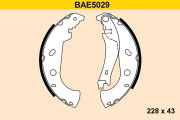 BAE5029 Sada brzdových čelistí BARUM