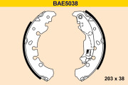 BAE5038 Sada brzdových čelistí BARUM