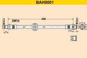 BAH0001 Brzdová hadice BARUM