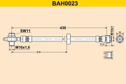 BAH0023 Brzdová hadice BARUM