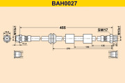 BAH0027 BARUM brzdová hadica BAH0027 BARUM