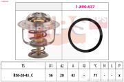 1.880.650 Termostat, chladivo Made in Italy - OE Equivalent EPS