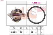 1.880.727 Termostat, chladivo Made in Italy - OE Equivalent EPS