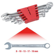 517.0045 KS TOOLS Sada plochých klíčů s očkem 8-19 mm (zahnuté) - 5dílná | 517.0045 KS TOOLS