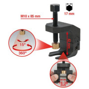 700.1178 Stahovák, rameno stěrače KS TOOLS