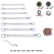 517.1555 Sada dvouočkových klíčů KS TOOLS