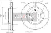 19-2388 Brzdový kotouč MAXGEAR