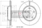 19-3187 Brzdový kotouč MAXGEAR