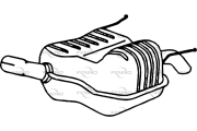 P4402 Zadní tlumič výfuku FENNO