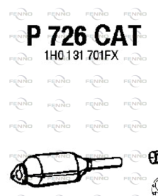 P726CAT FENNO katalyzátor P726CAT FENNO